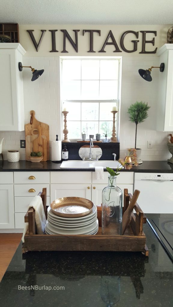 How To Decorate Above Kitchen Cabinets-Modern Farmhouse