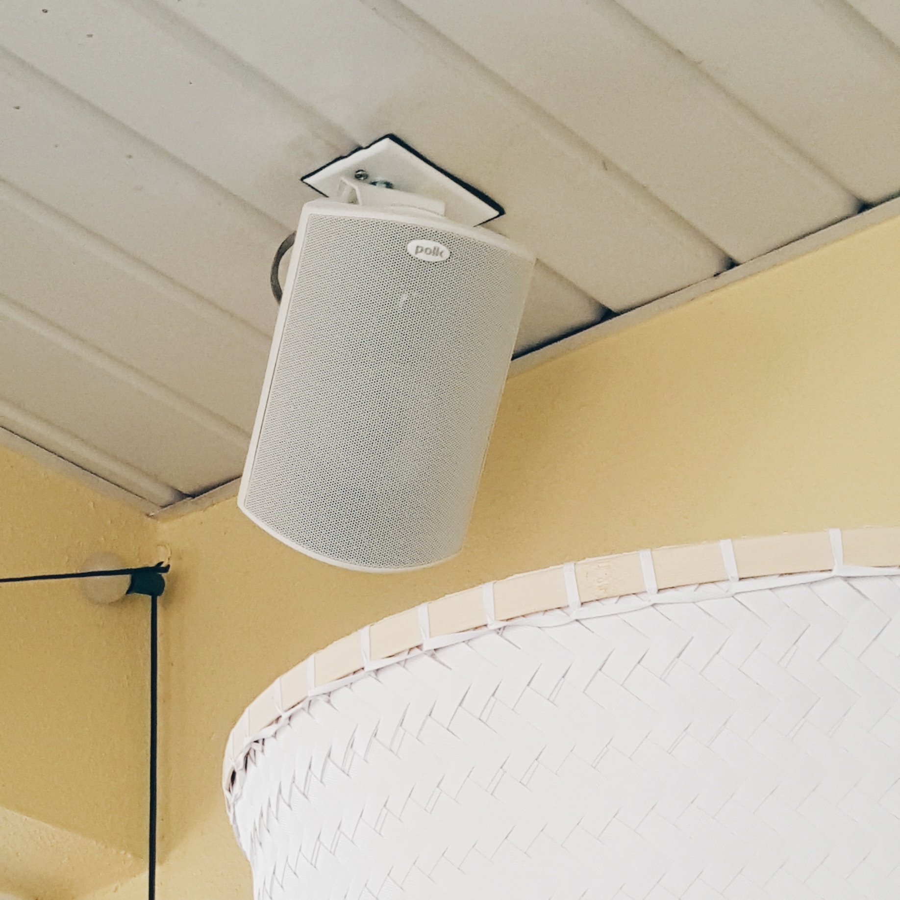 Polk Audio Speakers Outdoor back porch makeover amazon