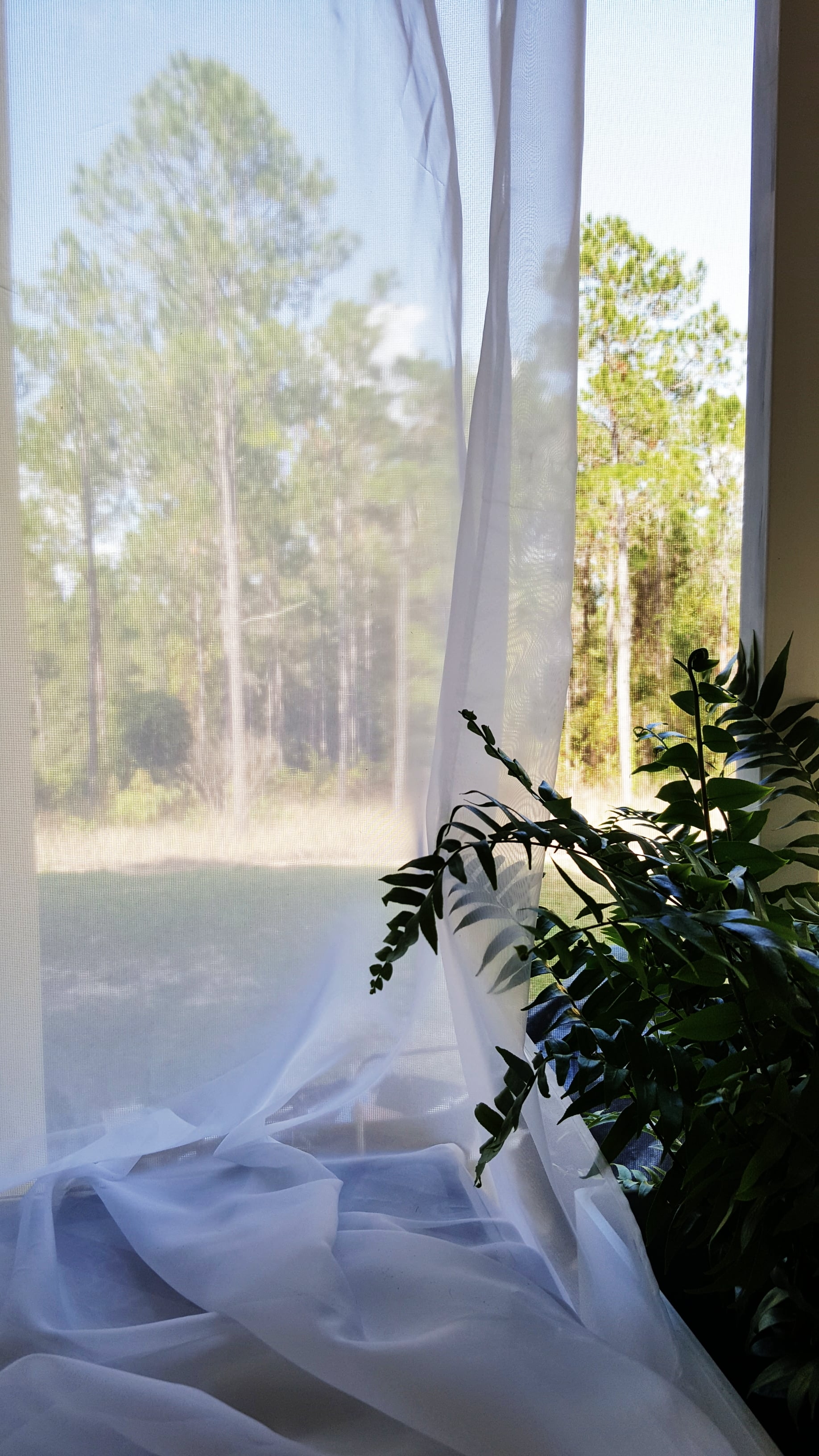 Outdoor Curtains White Window Porch Makeover Country Rustic Farmhouse DIY 