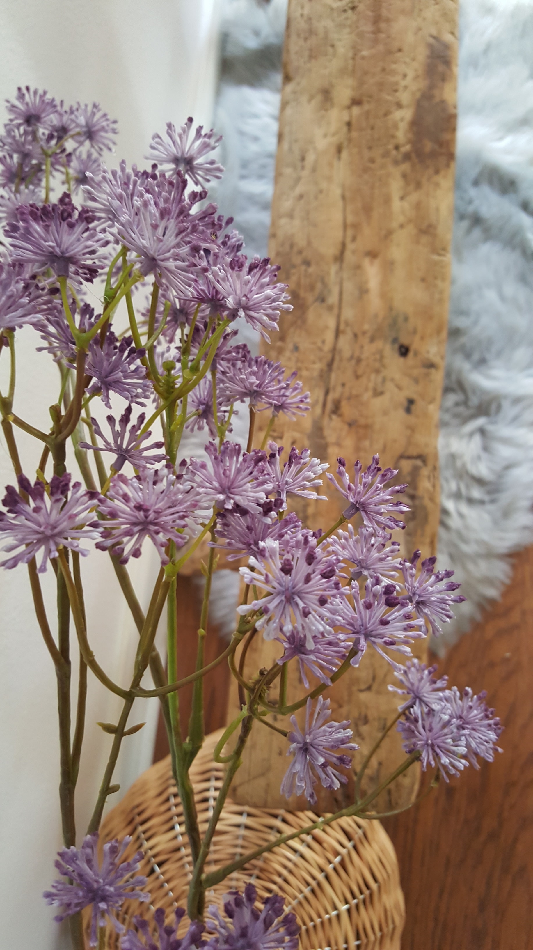 Spring Home Decor Love Blog Hop White Wood Refresh Entryway Homegoods Purple Flowers Makeover