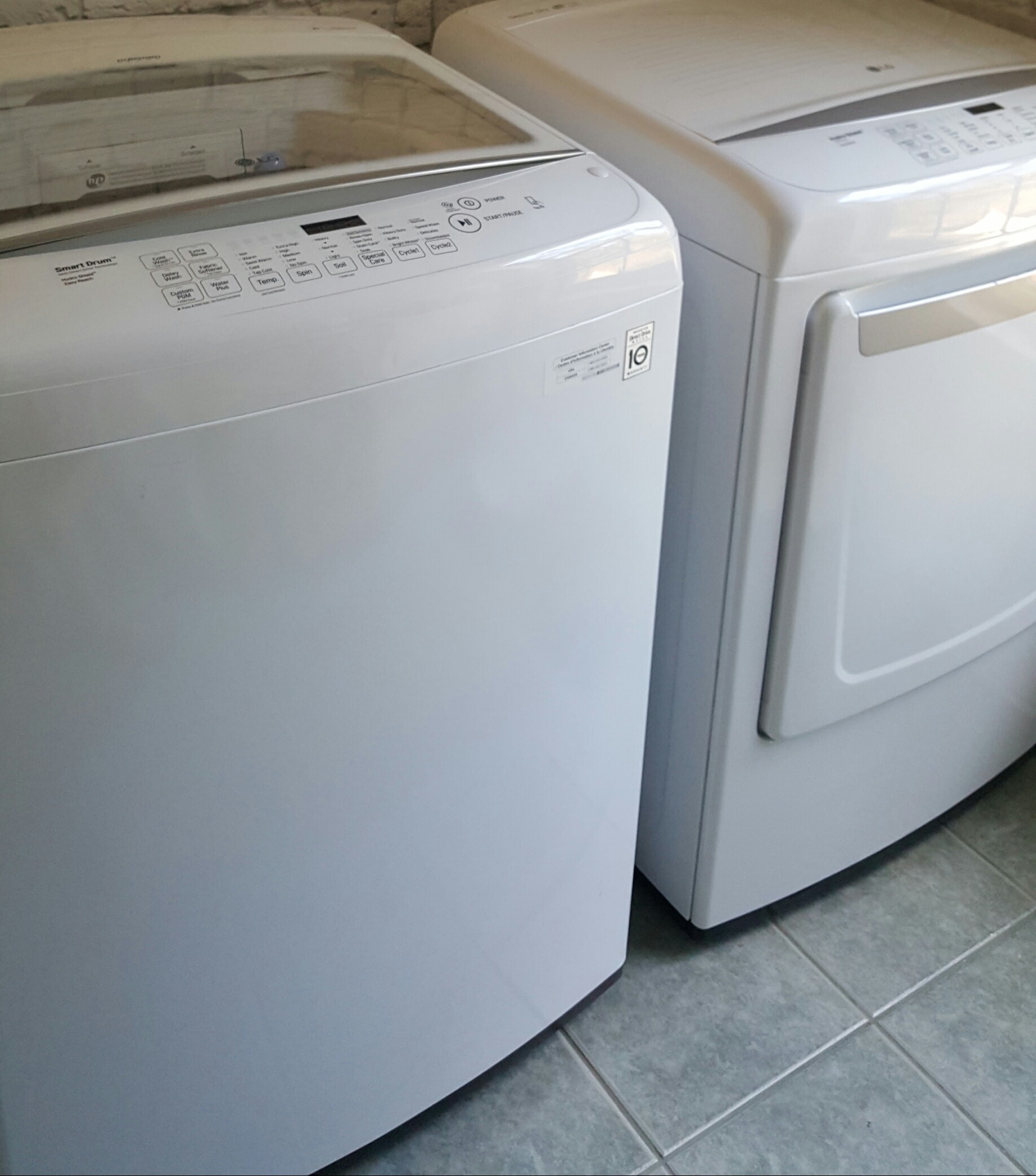 One Room Challenge Laundry Room Makeover LG washing machine dryer