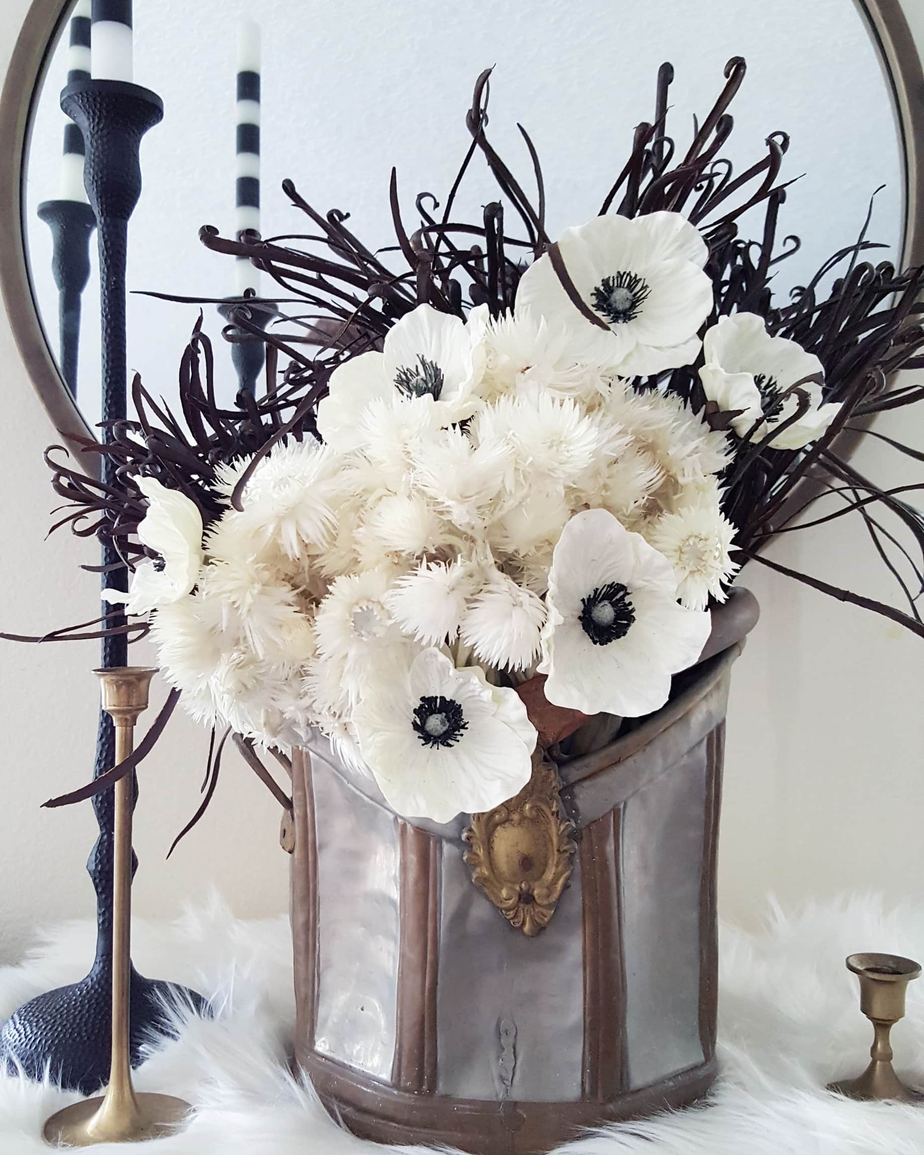 Using Faux Flowers in Your Fall and Winter Decor - BEES 'N BURLAP