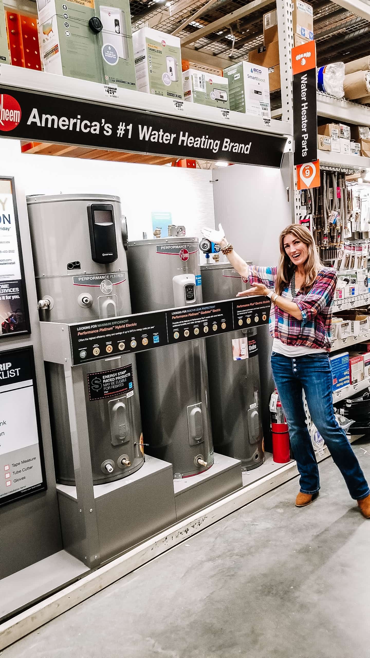 Rheem Gladiator Water Heater Home Renovation Fixer Upper DIY Appliances Home Repair Home Depot Building New Construction Farmhouse Country Living Parents Gifts Drinking Cooking Lifestyle Wireless Energy Effiecient Home Depot