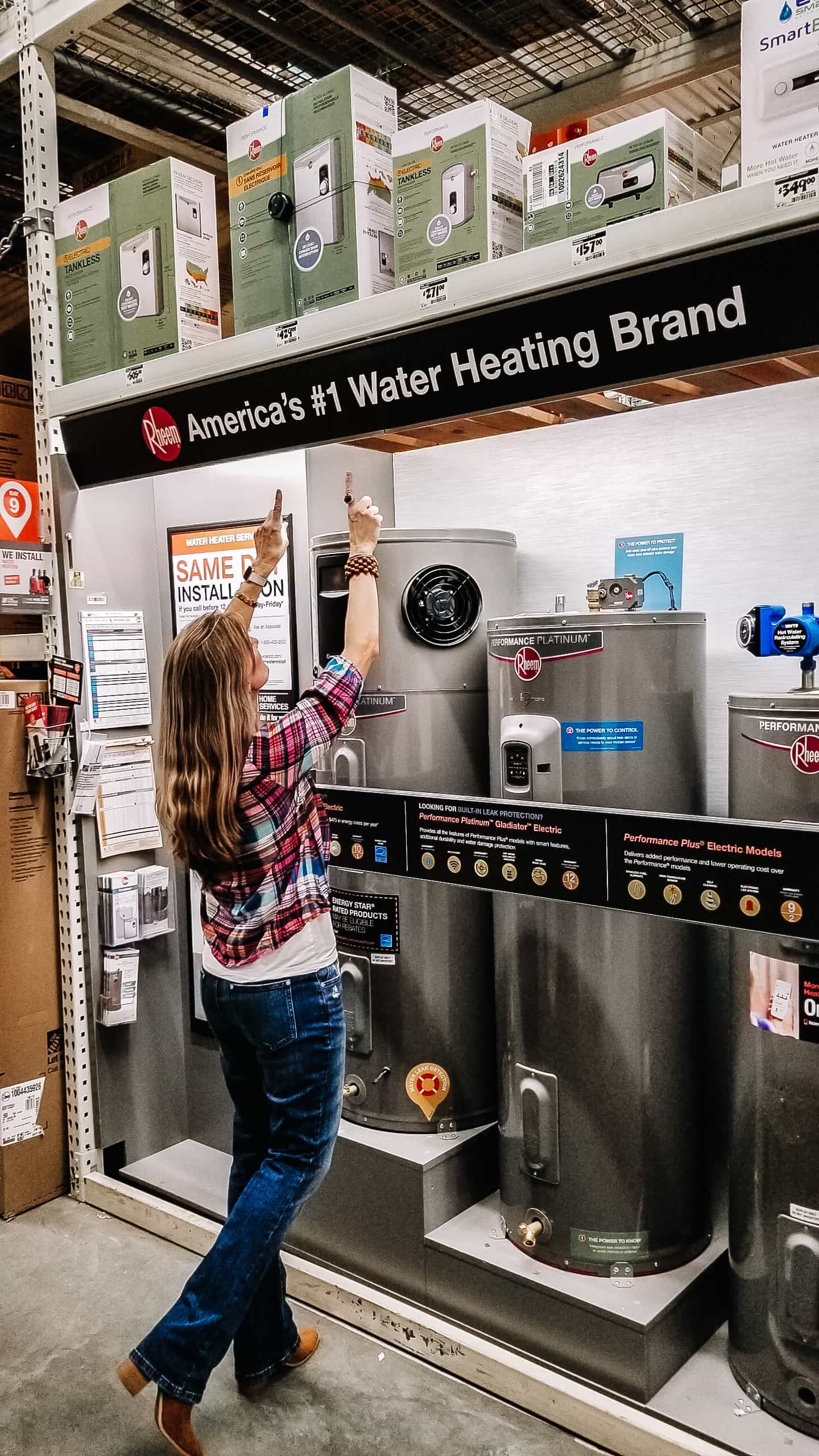 Rheem Gladiator Water Heater Home Renovation Fixer Upper DIY Appliances Home Repair Home Depot Building New Construction Farmhouse Country Living Parents Gifts Drinking Cooking Lifestyle Wireless Energy Effiecient 
