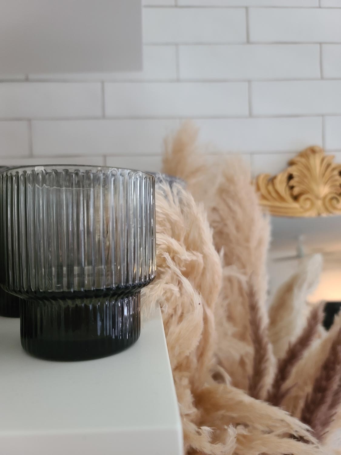At Home Shopping Fall Winter Cozy Seasonal Decor Kitchen Office Modern Scandinavian Holiday Boho Eclectic Style Refresh Black White Decor Faux Fur Baskets Metal Side Table Velvet Chair candles vintage mirror hygge design 